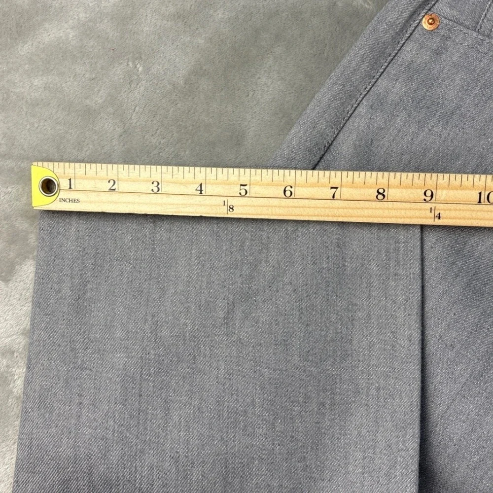 Levis Jeans Mens 34x38 501 Original Shrink-to-Fit Grey Straight Leg NEW